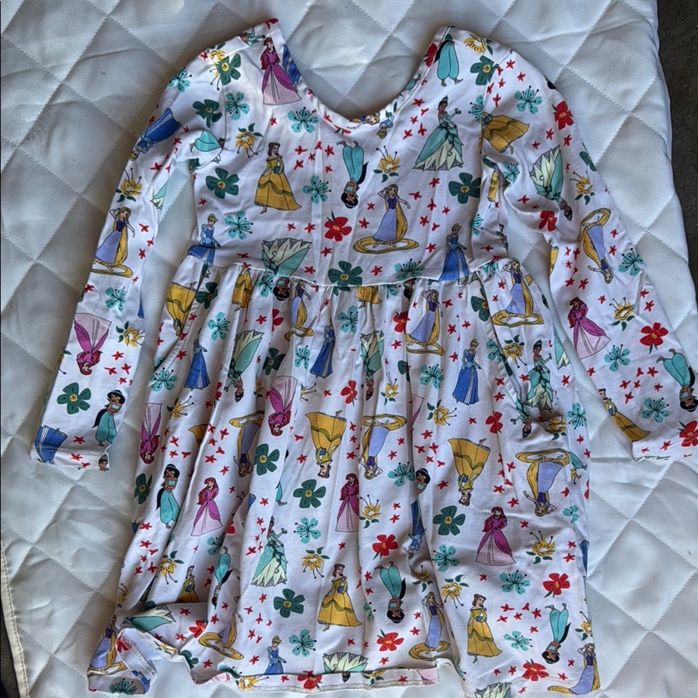 Hanna Andersson Kids Skater Dress - Multicolor Disney Princess Print